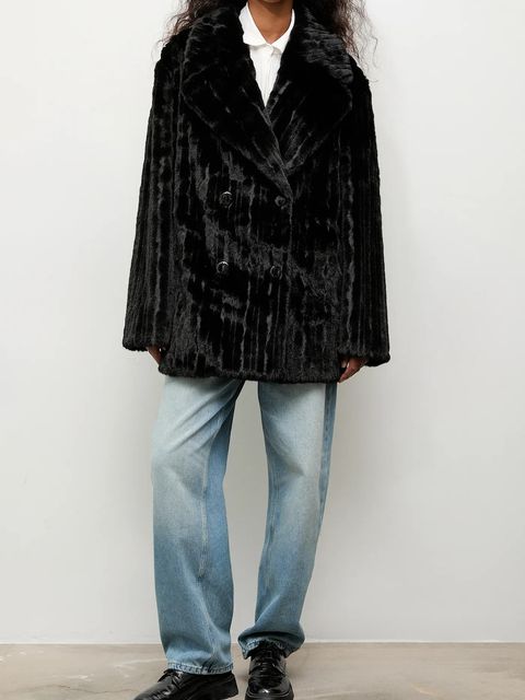 Answear.LAB płaszcz kolor czarny