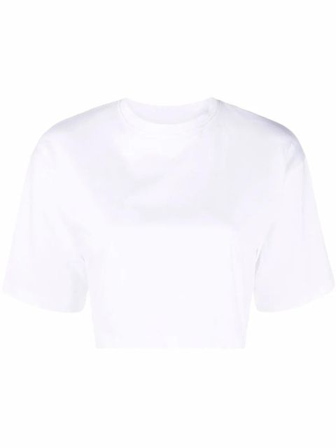 LouLou de Saison GUPO cropped short-sleeve T-shirt - White - zdjęcie produktu nr 1