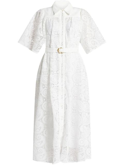 Aje lace-detailing midi dress - White - zdjęcie produktu nr 1