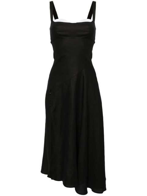 Reformation Bekki linen dress - Black - zdjęcie produktu nr 1