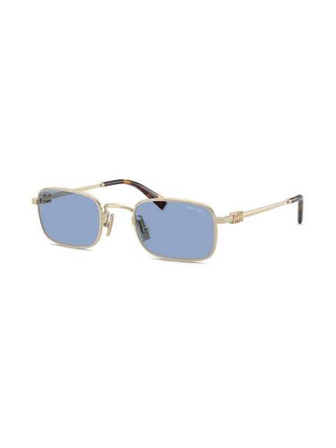 Miu Miu Eyewear rectangle-frame sunglasses - Gold