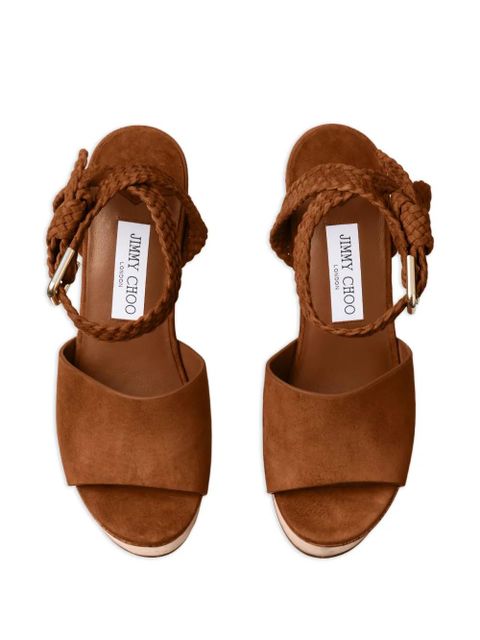 Jimmy Choo Jori braided-strap sandals - Brown