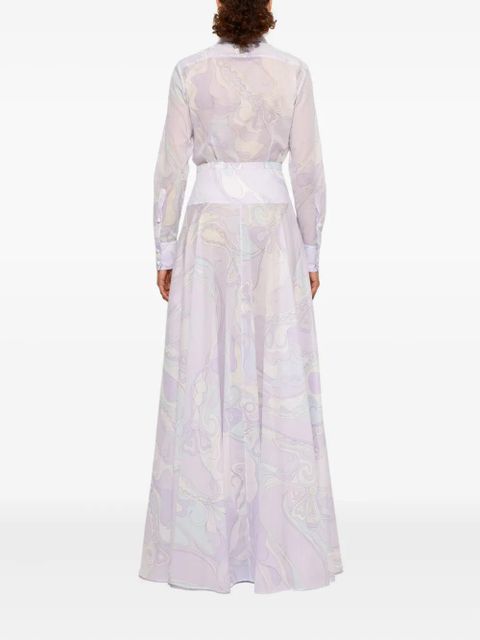 PUCCI orchidee-print cotton shirt - Purple