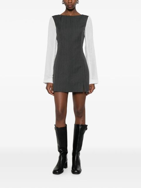 OUR LEGACY Firm pinstripe mini dress - Grey - zdjęcie produktu nr 2