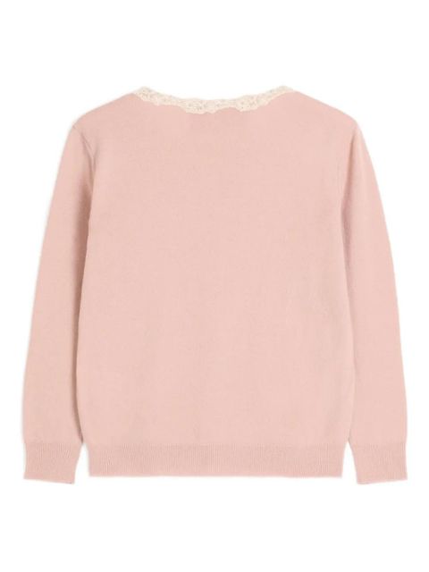 Valentino Garavani embroidered lace cardigan - Pink - zdjęcie produktu nr 2