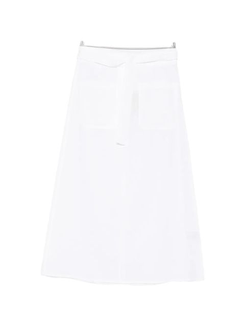 TOTEME belted patch-pocket skirt - White - zdjęcie produktu nr 1