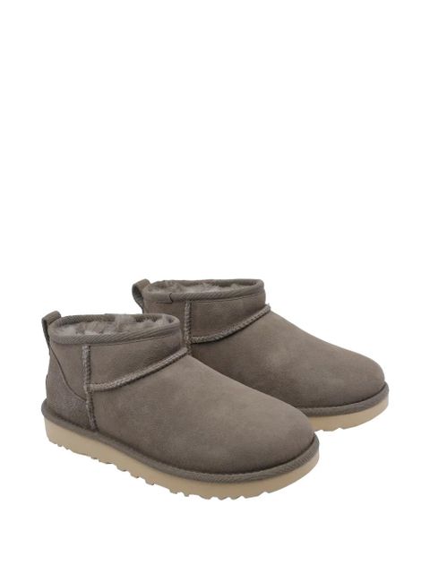 UGG Classic Ultra Mini round-toe logo ankle boots - Grey - zdjęcie produktu nr 2