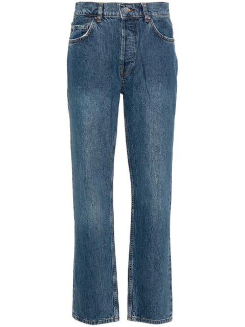 ANINE BING logo-patch boyfriend jeans - Blue - zdjęcie produktu nr 1