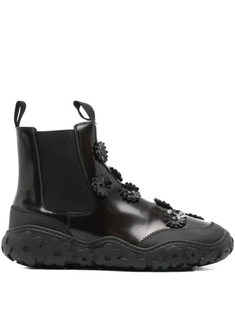 Cecilie Bahnsen Binley flower-embellished chelsea boots - Brown - zdjęcie produktu nr 1