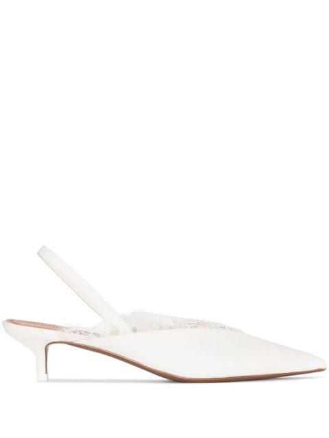 NEOUS Irena 40mm slingback pumps - White - zdjęcie produktu nr 1