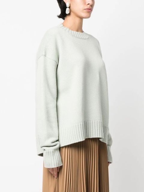 Jil Sander fine knit cotton-cashmere jumper - Green