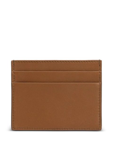 Dolce & Gabbana logo-plaque cardholder - Brown