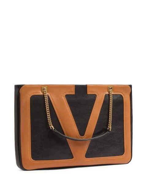 Valentino Garavani medium Viva Superstar leather tote bag - Black