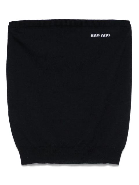 Miu Miu virgin-wool top - Blue - zdjęcie produktu nr 1