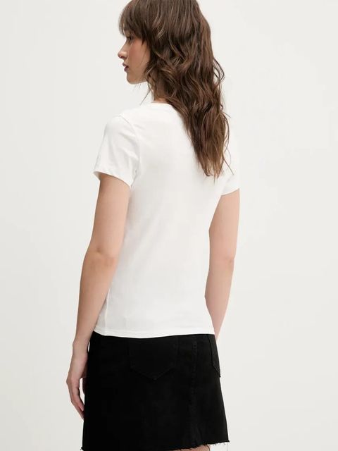 Tommy Jeans t-shirt bawełniany 2-pack damski kolor biały DW0DW21367