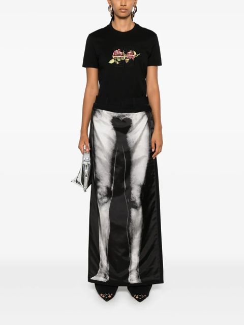 Givenchy 4G lace cotton T-shirt - Black - zdjęcie produktu nr 2