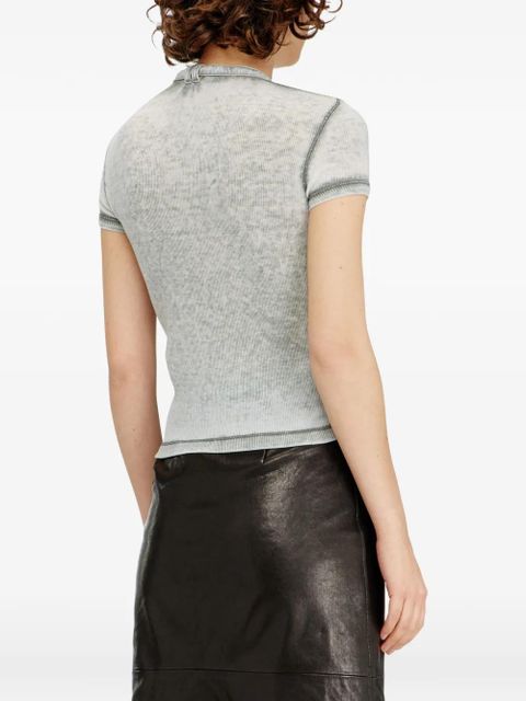 Diesel T-Eresa ribbed T-shirt - Grey