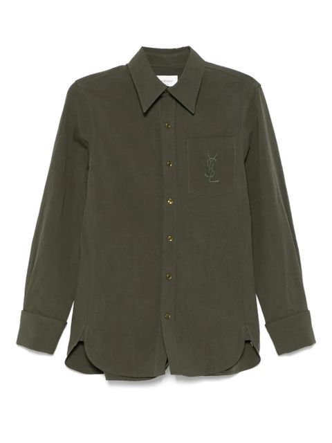 Saint Laurent Cassandre shirt - Green - zdjęcie produktu nr 1