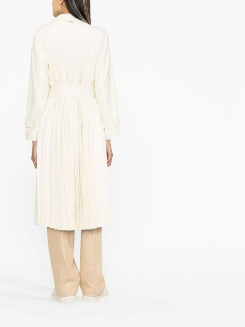 TWINSET belted double-breasted coat - Neutrals