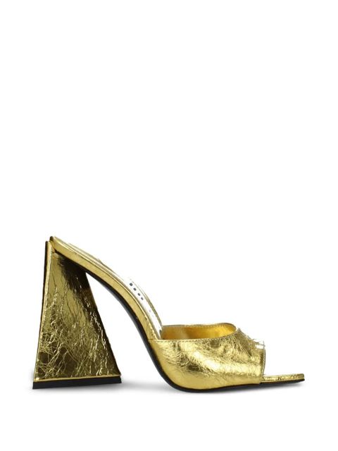 The Attico metallic-finish sculptural-heel sandals - Gold - zdjęcie produktu nr 1