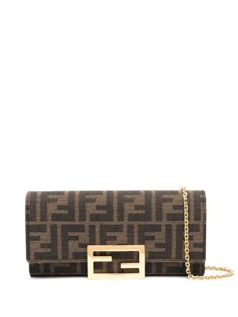 FENDI FF-print wallet - Brown - zdjęcie produktu nr 1