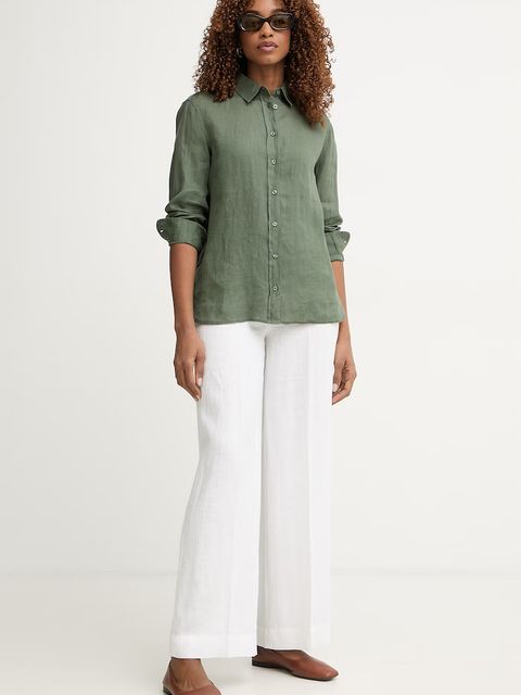 United Colors of Benetton koszula damska lniana - zdjęcie produktu nr 1