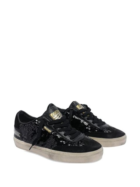 Golden Goose sequin-embellished round-toe sneakers - Black - zdjęcie produktu nr 2