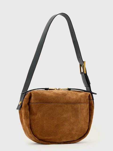 AllSaints torebka zamszowa - zdjęcie produktu nr 2