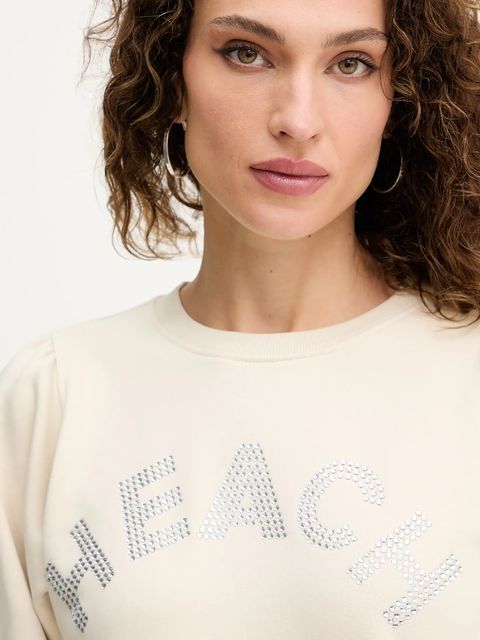 Silvian Heach bluza MARAUL damska kolor beżowy z aplikacją GPA25017FE