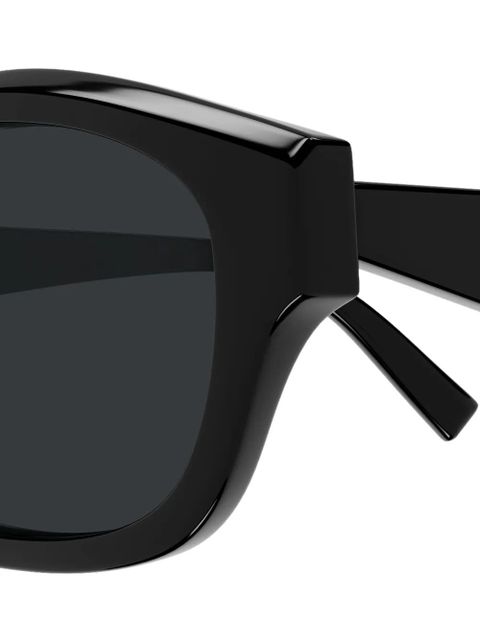 Saint Laurent Eyewear geometric-frame sunglasses - Black