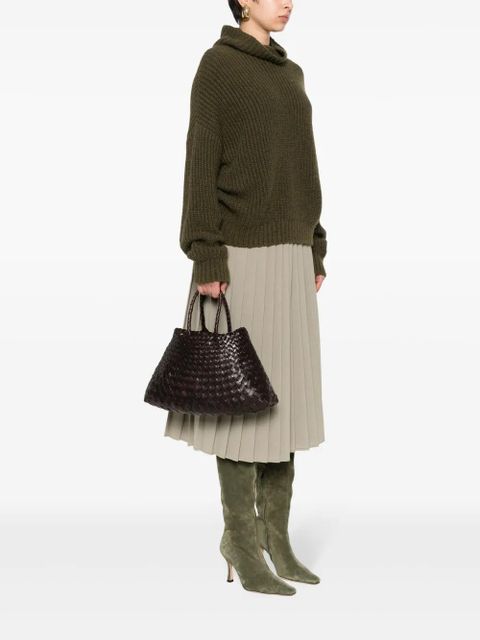 DRAGON DIFFUSION small Santa Croce tote bag - Brown