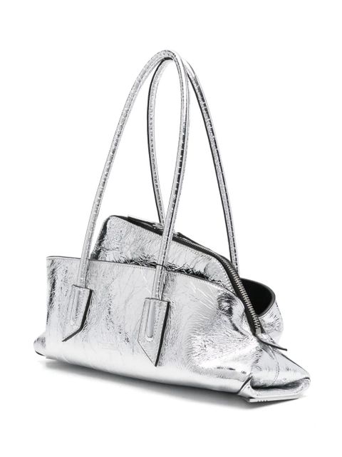 The Attico small La Passeggiata shoulder bag - Silver