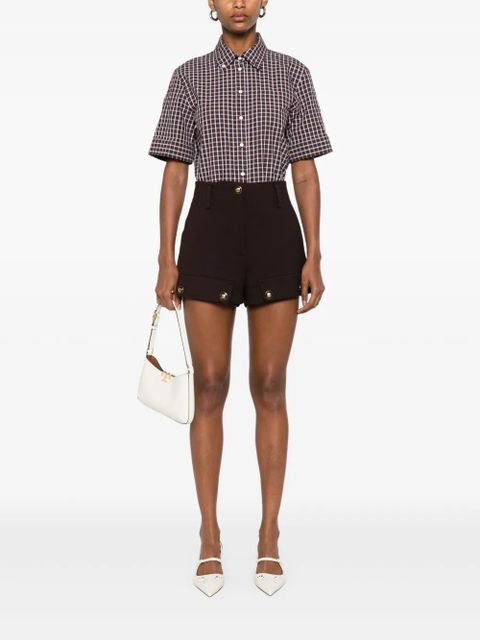 SANDRO check-print shirt - Brown