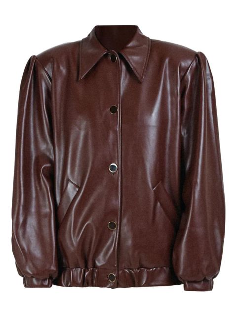 Rowen Rose button-fastening collar-pointed jacket - Brown - zdjęcie produktu nr 1