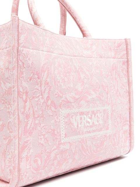 Versace Athena Barocco-print tote bag - Pink