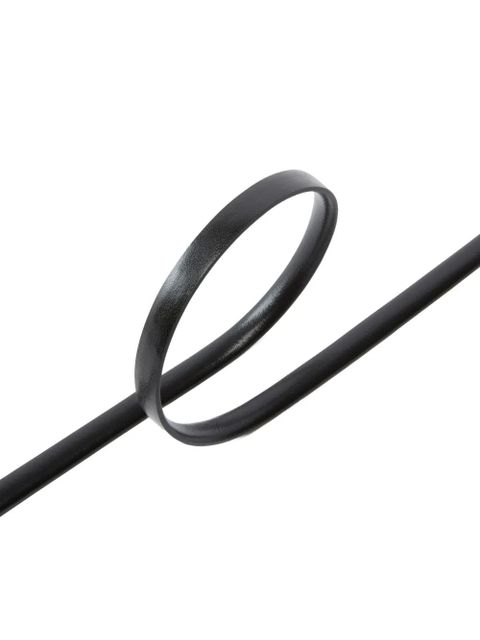 PINKO logo-plaque leather belt - Black