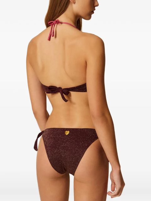 TWINSET tie-fastening bikini bottom - Purple