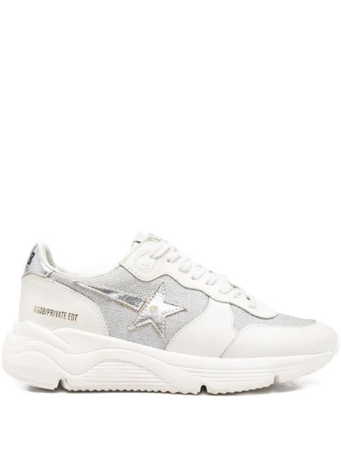 Golden Goose Running Sole glitter-star sneakers - White - zdjęcie produktu nr 1