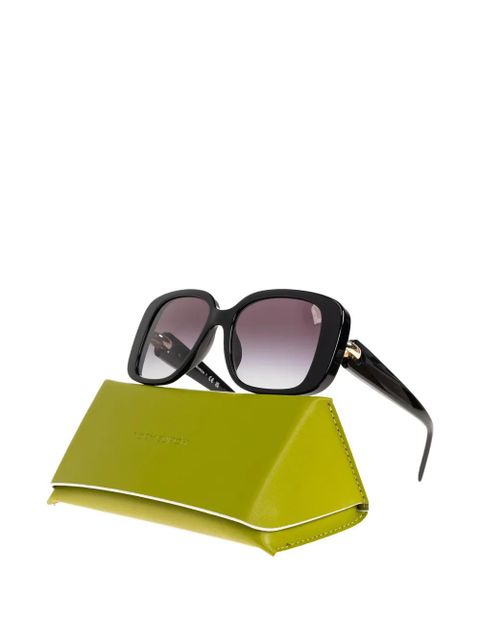 Tory Burch geometric-frame sunglasses - Black