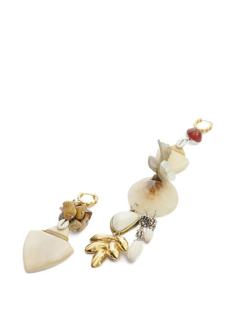 ISABEL MARANT Lyna asymmetrical pendant earrings - Silver