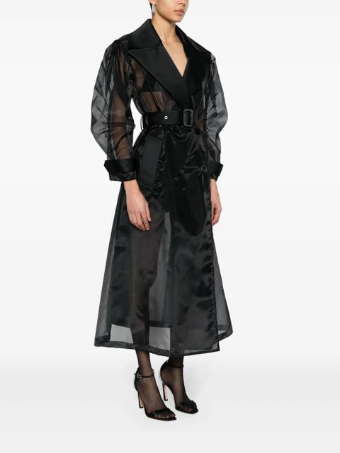Dolce & Gabbana double-breasted long coat - Black
