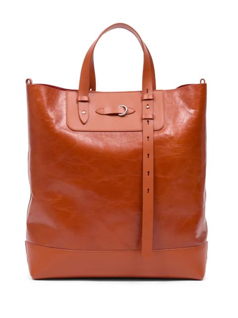 Maison Margiela leather tote bag - Brown