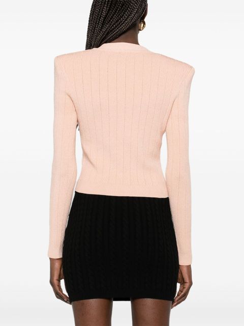 Balmain cropped cardigan - Neutrals
