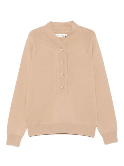 Aya Muse Henley jumper - Neutrals - zdjęcie produktu nr 1