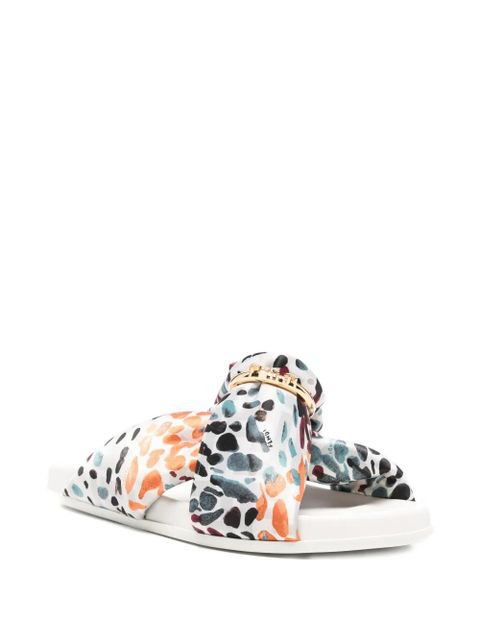 FENDI printed silk sandals - White - zdjęcie produktu nr 2