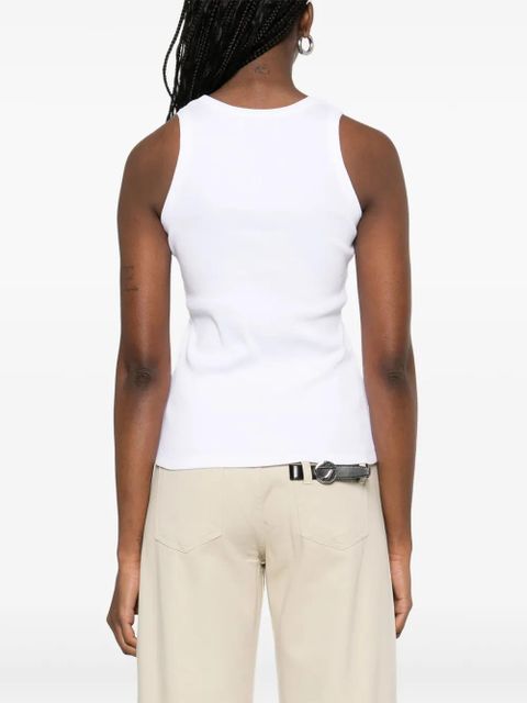 Coperni logo ribbed tank top - White - zdjęcie produktu nr 2