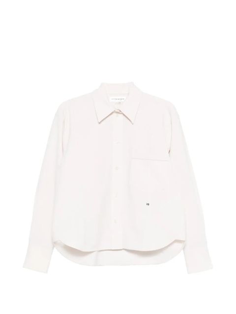 Victoria Beckham cropped long-sleeve shirt - Neutrals - zdjęcie produktu nr 1