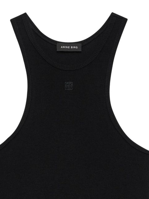 ANINE BING Cole racerback mini dress - Black
