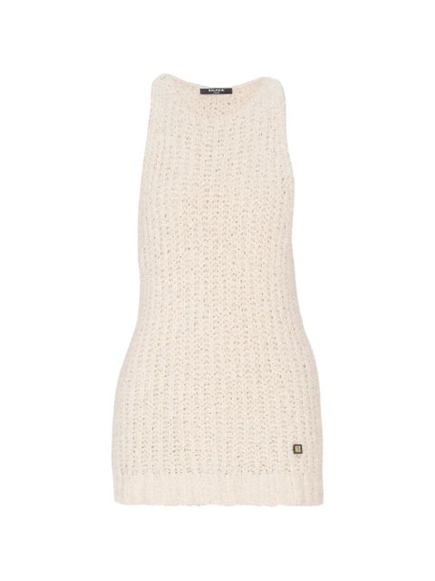 Balmain logo-detail vest - Neutrals - zdjęcie produktu nr 1