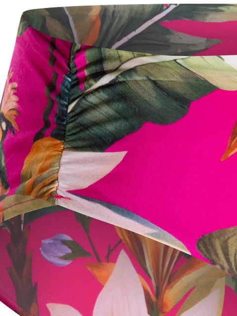 FARM Rio floral-print bikini bottoms - Pink
